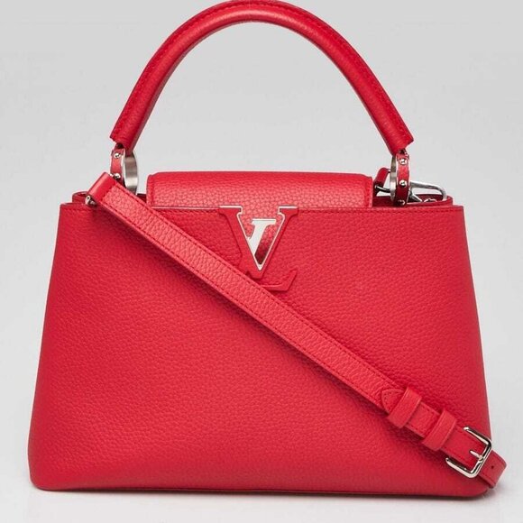 Louis Vuitton Handbags - Louis Vuitton Rubis Taurillon Leather Capucines PM Bag